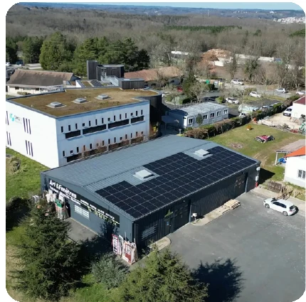 Installation photovoltaïque en toiture pour SCI Art et Immobilier à Coulounieix-Chamiers